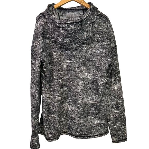 Lululemon Pullover Forever Endeavour Long Sleeve Size 10 Rush Jacquard Black Whi - Picture 2 of 13